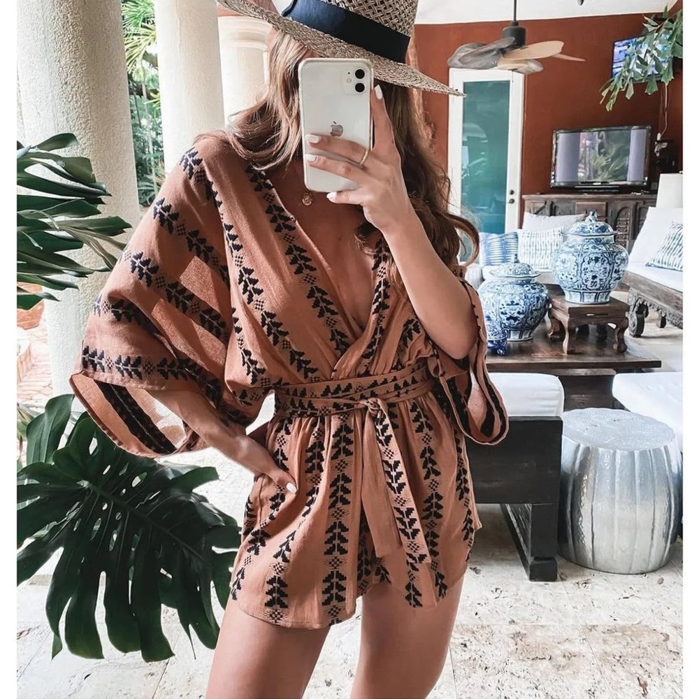 Aztec Print Romper